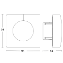 Steinel Light Sensor Dual E Dämmerungsschalter KNX UP