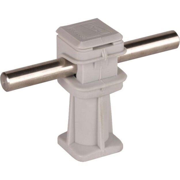 Dehn 204003 Leitungshalter DEHNsnap Kunststoff grau H 36mm f. Rd 8mm m. Gewinde M6