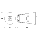 Steinel IR Quat MICRO 068639 Präsenzmelder COM1 (on/off) SW DE