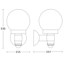 Steinel L 115 S anthrazit Sensor-Außenleuchte 257 x 215 x 330 mm