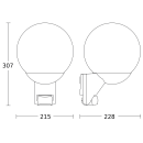 Steinel L 585 S anthrazit Sensor-Außenleuchte 229 x 215 x 312 mm