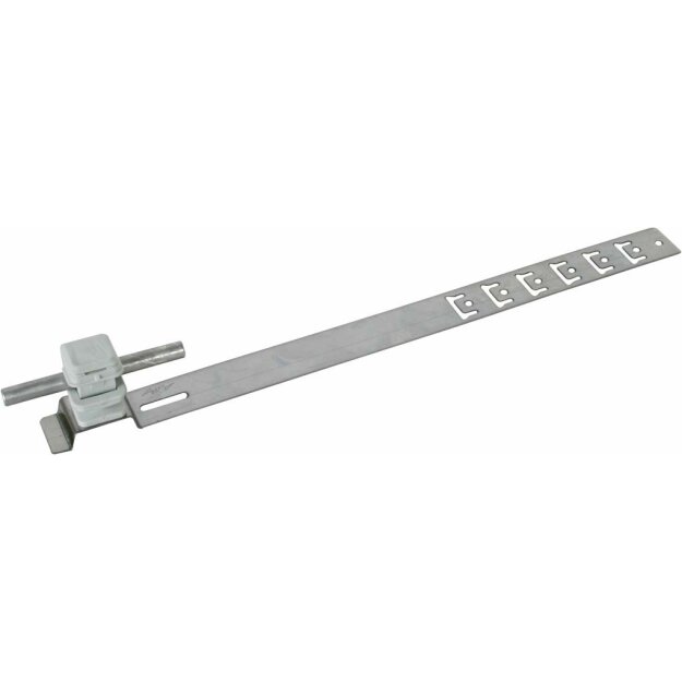 Dehn 204159 Dachleitungshalter UNIsnap NIRO/K-grau H 16mm Rd 8mm mit geprägter Strebe L 335mm DLH US 8 H16 L335 GR V2A