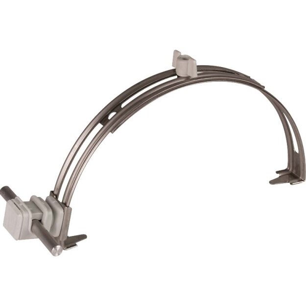 Dehn 204109 Dachleitungshalter verstellbar NIRO mit DEHNsnap H 16mm K-grau für Rd 8mm DLH DS 8 H16 FG180.280 GR V2A