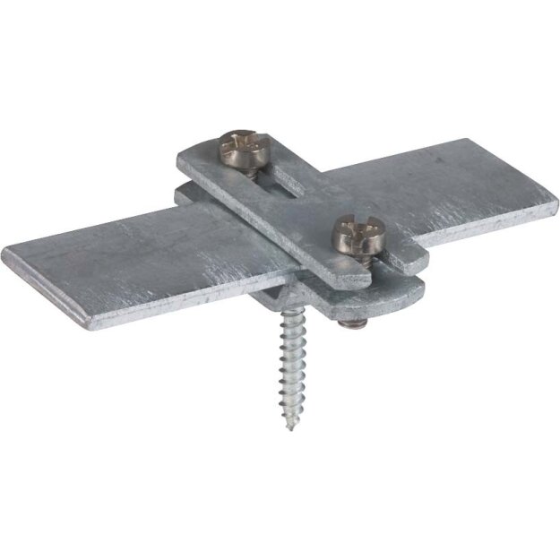 Dehn 286030 Flachbandhalter für Fl 30mm St/tZn mit Holzschraube 5x50mm FBH ZS 30 B6.5X16 HS5X50 STTZN