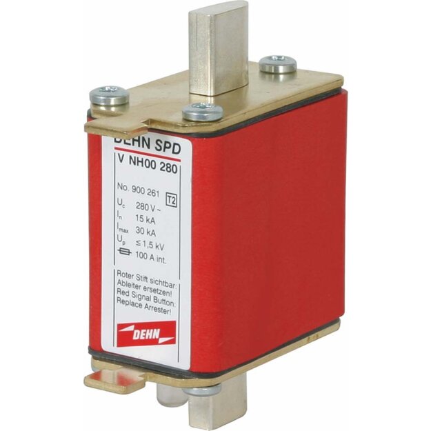 Dehn 900261 Überspannungsableiter Typ 2 / 1-polig 280V AC für NH00-Sicherungssysteme V NH00 280
