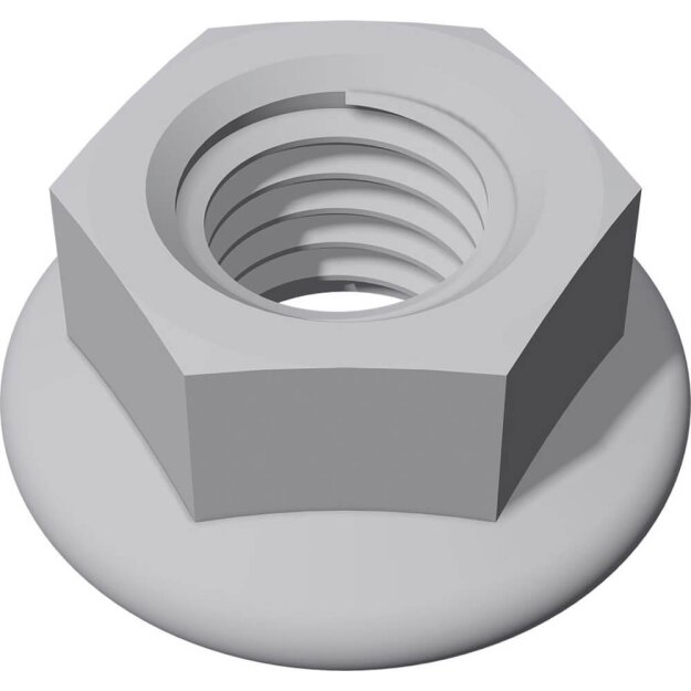 Schletter 943912-008 Flanschmutter M8 Sperrverzahnung DIN6923 A4