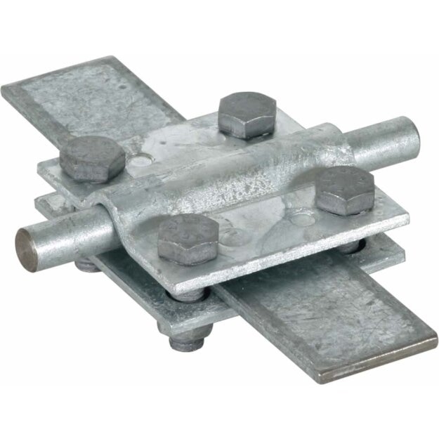 Dehn 318201 Kreuzstück St/tZn für Rd 8-10/Fl 30mm Fl 30/30mm oder Zwischenplatte atte KS 8.10 FL30 STTZN