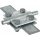 Dehn 318201 Kreuzstück St/tZn für Rd 8-10/Fl 30mm Fl 30/30mm oder Zwischenplatte atte KS 8.10 FL30 STTZN