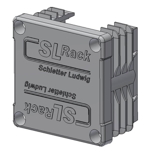 SL-Rack 94640-06 Kunststoff-Endkappe RAIL 40 grau Endkappe für Rail 40 40x40 grau