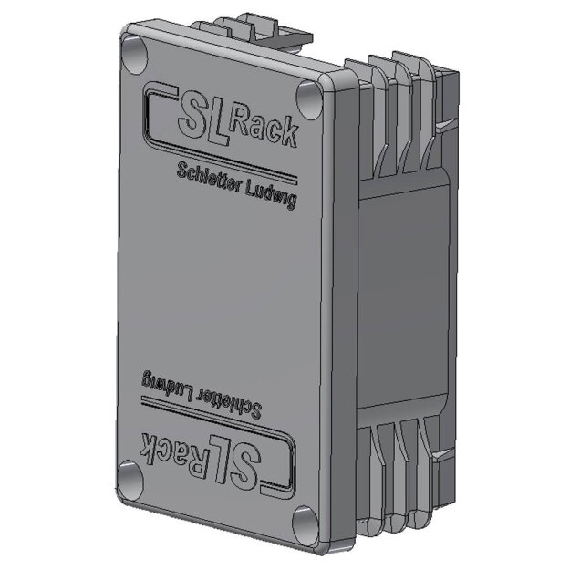 SL-Rack 94660-06 Kunststoff-Endkappe RAIL 60 grau Endkappe für Rail 60- 40x60 grau