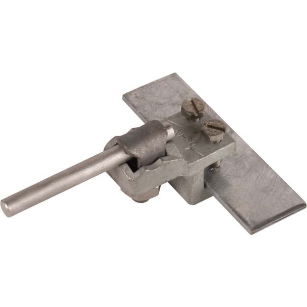 Dehn 370014 Anschlussklemme TG/tZn Klemmbereich Fl 1-12mm mit KS-Schraube für Rd 7-10mm AK 7.10 KSV KBF1 12 TGTZN