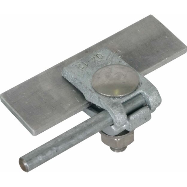 Dehn 371008 Anschlussklemme TG/tZn Klemmbereich Fl 0,4-12mm für Rd 4-10mm längs AK 4.10 FRM10X45 KBF0.4 12 TGTZN