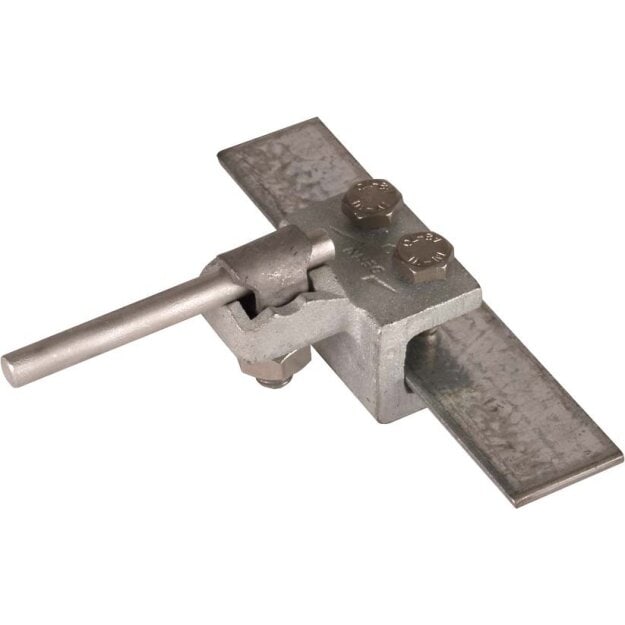 Dehn 370018 Anschlussklemme TG/tZn Klemmbereich Fl 8-18mm mit KS-Schraube für Rd 7-10mm AK 7.10 KSV KBF8 18 TGTZN