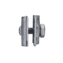 Dehn 390050 MV-Klemme St/tZn für Rd 8-10mm mit Sechskantschraube MVK 8.10 SKM10X30 STTZN