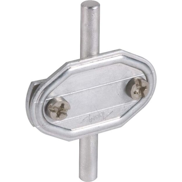 Dehn 480003 Nummernschild ohne Nummer Al f. Rd 7-10mm Fl 30mm