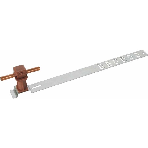 Dehn 204925 Dachleitungshalter UNIsnap NIRO/K-braun H 36mm Rd 8mm mit geprägter Strebe L 335mm DLH US 8 H36 L335 BR V2A
