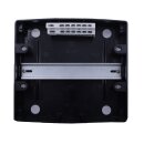 Voxura Aufputz Feuchtraum Verteiler 1-reihig IP65 4-8 Module schwarz Tür transparent