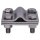 Dehn 319209 Kreuzstück NIRO (V4A) für Rd 8-10/8-10mm Rd 8-10/Fl 30mm-Fl 30/30mm mit Zwischenplatte KS 8.10 8.10 FL30 ZP V4A