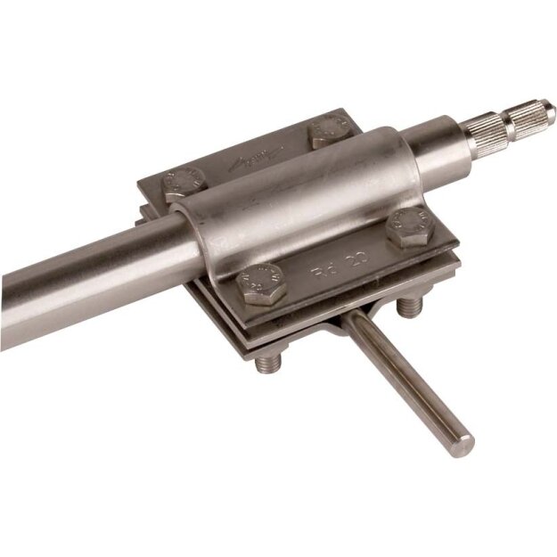 Dehn 610020 TE-Anschlussklemme NIRO (V4A) für D 20mm für Rd 7-10mm Fl -40mm Seile 35-70mm² AK TE 20 7.10 FL40 V4A