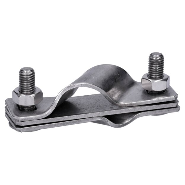 Dehn 620915 TE-Anschlussschelle NIRO (V4A) D 20mm für Rd 7-10mm Fl -40mm AS S TE 20 7.10 FL40 V4A