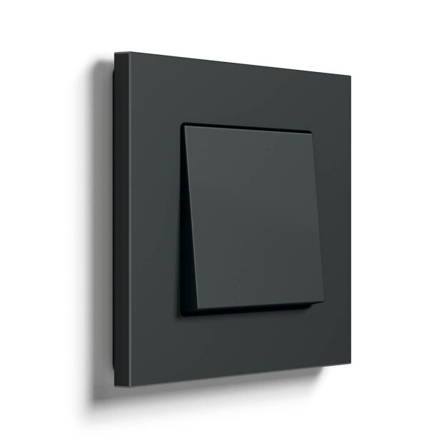Gira 0211408 Abdeckrahmen 1-fach Gira Esprit Aluminium lackiert Anthrazit