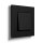 Gira 0211409 Abdeckrahmen 1-fach Gira Esprit Aluminium lackiert Schwarz matt