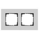 Gira 0212405 Abdeckrahmen 2-fach Gira Esprit Aluminium...