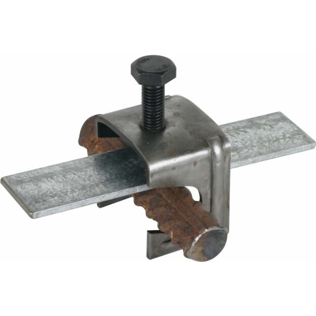 Dehn 308030 Verbindungsklemme St/blank für Gebäude-Armierungen für Rd 6-22mm/Fl 30-40mm VK A R22 F40 STBL