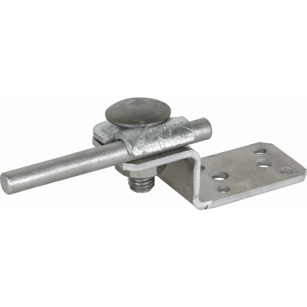 Dehn 377100 Anschlusslasche Z-Form Al mit Klemmbock für Rd 6-10mm St/tZn AL ZF KB 6.10STTZN B5.2 6.5 L81 AL