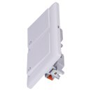 Gira 415803 SCHUKO-Steckdose mit Klappdeckel + Set IP44 + Rahmen 2-fach Standard 55 Reinweiß glänzend