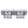 Gira 415803 SCHUKO-Steckdose mit Klappdeckel + Set IP44 + Rahmen 2-fach Standard 55 Reinweiß glänzend