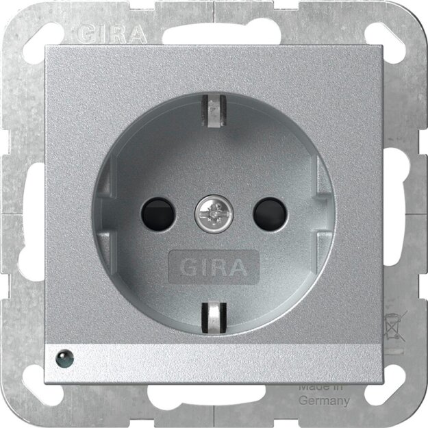 Gira 417026 SCHUKO-Steckdose LED-Leuchte + Shutter System...