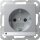 Gira 417026 SCHUKO-Steckdose LED-Leuchte + Shutter System 55 Farbe Alu
