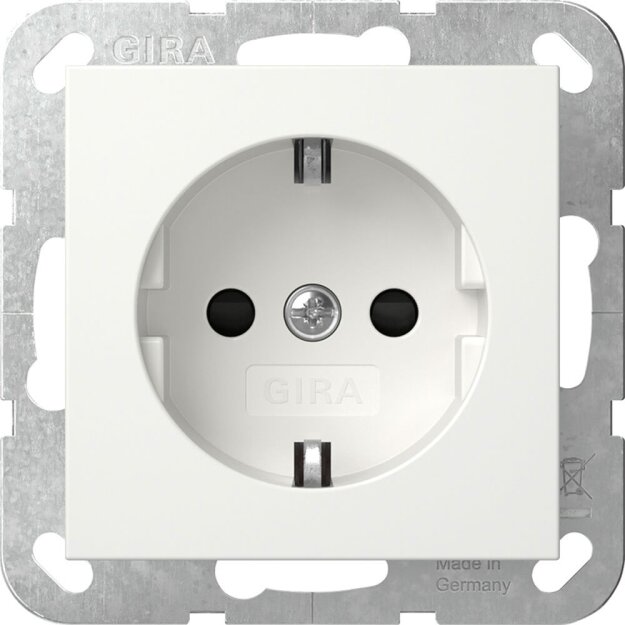 Gira 418303 SCHUKO-Steckdose mit Shutter SRK System 55...