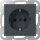 Gira 418328 SCHUKO-Steckdose mit Shutter SRK System 55 Anthrazit