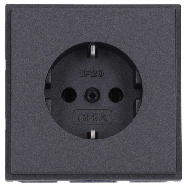 Gira 418867 SCHUKO-Steckdose (IP20) Gira TX_44 Anthrazit
