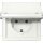Gira 441066 SCHUKO-Steckdose mit Klappdeckel mit Beschriftungsfeld Gira TX_44 Reinweiß glänzend