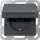 Gira 441428 SCHUKO-Steckdose mit Klappdeckel mit Shutter System 55 Anthrazit