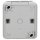 Gira 444030 SCHUKO-Steckdose mit Klappdeckel WG AP Grau