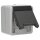 Gira 444030 SCHUKO-Steckdose mit Klappdeckel WG AP Grau