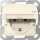 Gira 445401 SCHUKO-Steckdose mit Klappdeckel System 55 Cremeweiß
