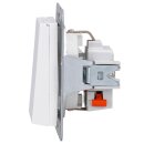 Gira 445427 SCHUKO-Steckdose mit Klappdeckel System 55 Reinweiß seidenmatt