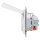 Gira 445427 SCHUKO-Steckdose mit Klappdeckel System 55 Reinweiß seidenmatt