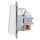 Gira 445427 SCHUKO-Steckdose mit Klappdeckel System 55 Reinweiß seidenmatt