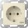 Gira 445801 SCHUKO-Steckdose Aufdruck EDV System 55 Cremeweiß