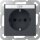 Gira 446228 SCHUKO-Steckdose mit Beschriftungsfeld EDV mit Shutter System 55 Anthrazit