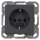 Gira 446628 SCHUKO-Steckdose ohne Befestigungskrallen System 55 Anthrazit