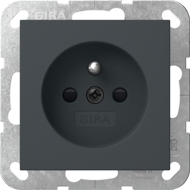 Gira 448528 Steckdose Erdstift mit Shutter System 55 Anthrazit