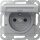 Gira 448826 Steckdose Erdstift mit Klappdeckel mit Shutter System 55 Farbe Alu