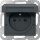 Gira 448828 Steckdose Erdstift mit Klappdeckel mit Shutter System 55 Anthrazit